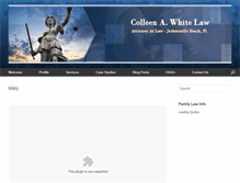 Tablet Screenshot of colleenawhite.com